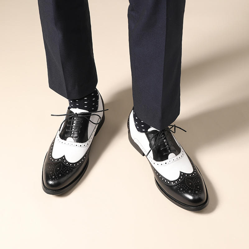 黑白皮鞋男英伦-新人首单立减十元-2022年9月|淘宝海外