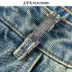 Peacebird Women's Autumn New Embossed Wide Leg Jeans A3HAE3427
