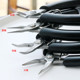 Fine small stainless steel toothless fine needle nose pliers round nose oblique shear hand-wrapped jewelry diy jewelry tool pliers