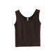 Summer versatile high-waist vest sleeveless sports t-shirt for women solid color cotton inner layer for women's bottoming shirt round neck short style