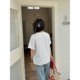 2025 Spring New Fat Sister 200Jin [Jin equals 0.5 kg] Large Size Fashion Embroidered Round Neck Short Sleeve T-shirt Loose White Black Trendy
