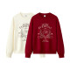 Mori Sweatshirt Women's Design Feelings Embroidery Loose Lazy 2025 New Spring Circular Falling Shoulder New Year Blocks