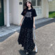 Zhang's sweet and cool style large size women's clothing fat girl mm slimming suit age-reducing short-sleeved T-shirt draped skirt