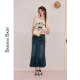 BANANA BABY 2025 summer new retro hip fishtail skirt for women high waist slim denim midi skirt
