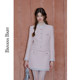 BANANA BABY Spring 2025 new sweet and elegant small fragrance skirt for women high waist splicing short skirt
