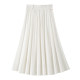 BANANA BABY2025 summer new high-waisted fluffy French skirt for women Hepburn style white temperament umbrella skirt