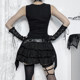 Wannathis Halloween Gothic Punk Rock Songs Subculture Dressing Abi Black Hot Girl Top
