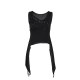 Wannathis Halloween Gothic Punk Rock Songs Subculture Dressing Abi Black Hot Girl Top