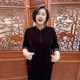 Re-tourist Chinese style mother wears velvet T-shirt 2025 spring new high-end embroidered stand-collar Chinese cheongsam shirt