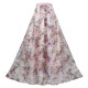 2025 spring and summer new three-dimensional embroidered floral mesh skirt high-waisted slim long skirt sweet fairy soft gauze skirt