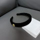 
Partyme handmade retro gold label velvet headband, high-end headband, round face slimming retro hair accessories