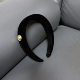 
Partyme handmade retro gold label velvet headband, high-end headband, round face slimming retro hair accessories