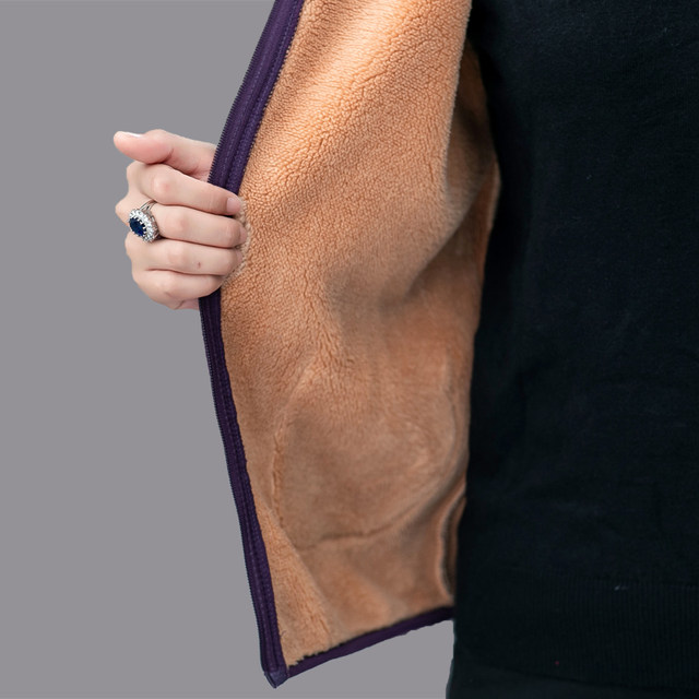 New fleece vest for women adult, middle-aged and elderly mothers vest jacket spring and autumn zipper horse clip autumn and winter outer wear