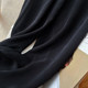 Quality goods! 32 Mmi thick heavy silk crepe black pants straight pants mulberry silk cropped pants women