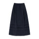 MISAZ may be dating. Retro small pleated A-line high waist. Lace spliced ​​pleated pleated tiny midi skirt.