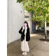 YIKOWOW Wool Glazed Gauze Blended Hip Pleated Skirt New versatile and elegant fishtail knitted skirt for women