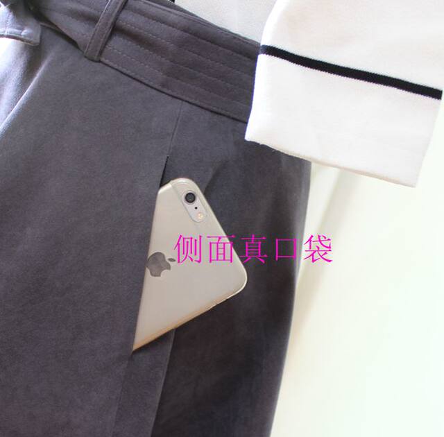 2022 autumn and winter women's clothing design with bow tie mid-length A-line skirt with high waist slimness and short swaying skirt