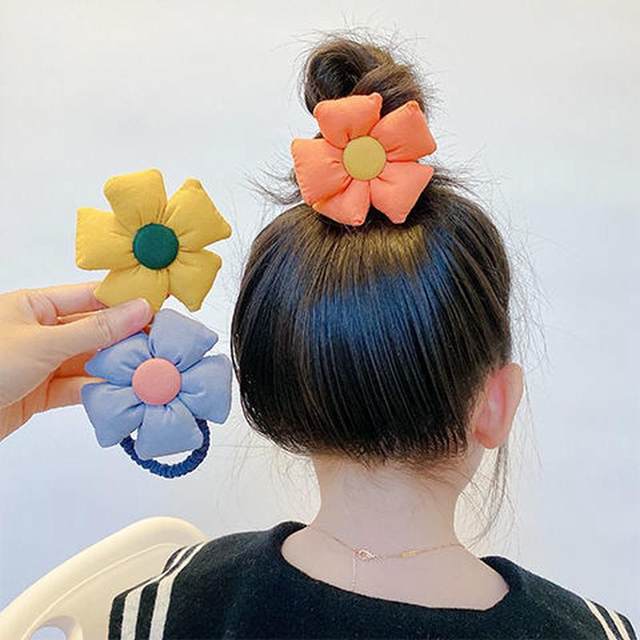 
Sweet braided hair candy color autumn and winter elastic princess hair circle Korean version flowers new retro fairy 2025 National Day