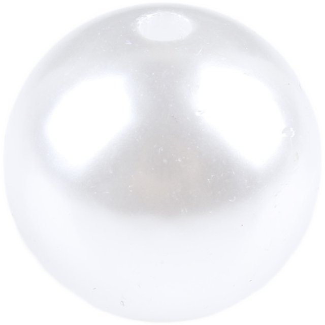 3-20mm non-porous imitation pearl bead white handmade loose beads DIY hairpin hairpin makeup brush storage box decoration
