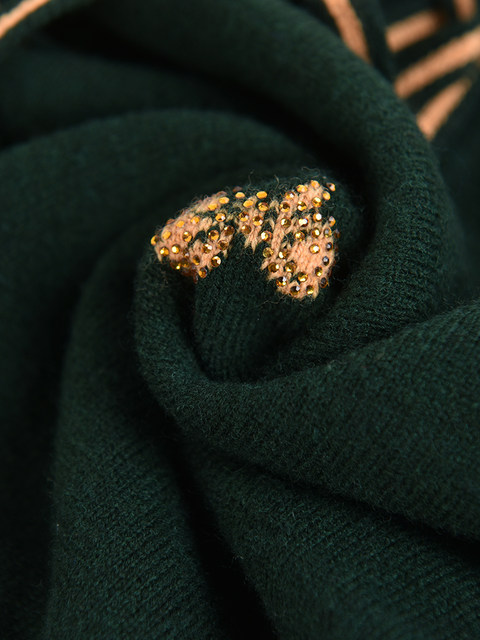 Mom's autumn and winter outer wear lapel 100% pure wool sweater middle-aged women's knitted sweater tops large size bottoming sweater