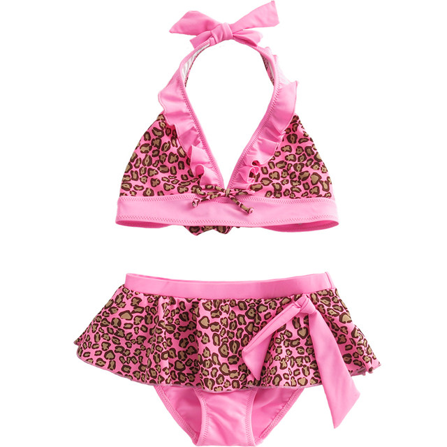 Children's swimsuit princess girl baby middle and large student split skirt bikini quick-drying hot spring swimsuit