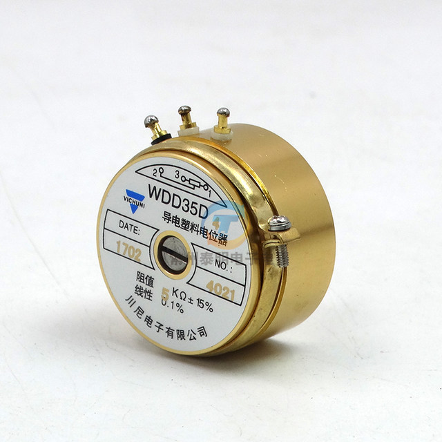 WDD35D-4 adjustable 0.1% precision 10K conductive plastic potentiometer type 5K angular displacement sensor 1K resistance 2K