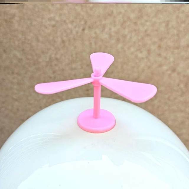 Rearview mirror rotating propeller jewelry cute children's toys battery car top helmet decoration bamboo dragonfly