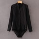 Long -sleeved V stand -necklace shirt Female white slim pants and shirt Occupation work installation of South Airlines fabric OL
