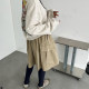 SYLP Suiyi Korean and Japanese retro flared skirt girlish style cotton large pocket casual women's A-line skirt
