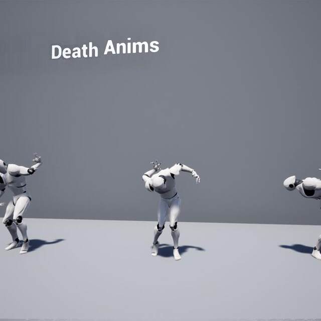 UE4 Unreal 5 Death Anims death fall motion capture animation package
