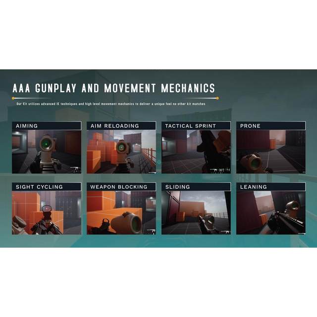 UE5 Unreal 5 Ultimate Multiplayer FPS Kit V3 Multiplayer Shooter Template