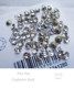 Austrian pointed bottom white rhinestones, manicure Shijia diamonds, earrings, necklaces, anklets, jewelry, handmade three-dimensional sticky diamonds