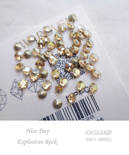 Austrian pointed bottom diamond Golden Phantom 001GSHA Glass Diamond Manicure Austrian Diamond Little Swan Repair Diamond Water Diamond