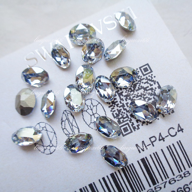 Austrian pointed bottom elliptical 4120 model about 8*6MM Shi Jiahuazi nail diamond special three-dimensional pigeon egg water diamond