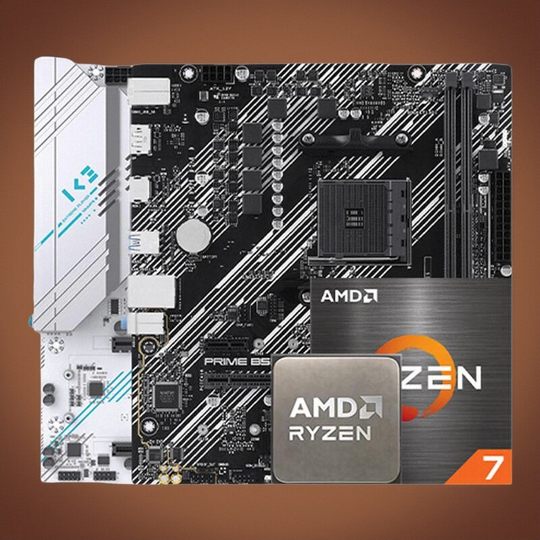 AMD Ryzen 7 5700G 5700X ASUS MSI Mingxuan B450MB550M placa base CPU conjunto U conjunto