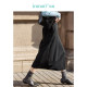 Inman French commuting skirt for women new high-waist irregular slim fit mid-length A-line skirt 18332156
