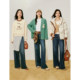 Inman x Mirei co-branded retro breasted jeans 2024 winter women's new loose straight versatile trousers
