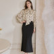 Rose French Polka Dot Streamer Neck Shirt for Women 2025 Spring New Temperament Puff Sleeve Satin Top 11742