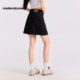 Metersbonway skirt for women 2025 summer new trendy versatile patch pocket tassel mid-waist denim skirt