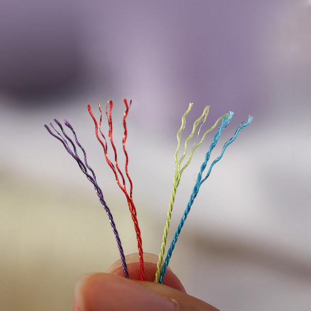 50 grams of high-end starry sky strands, 6 strands, hand-woven bracelet rope, hand rope, magic thread and gold braided rope winding