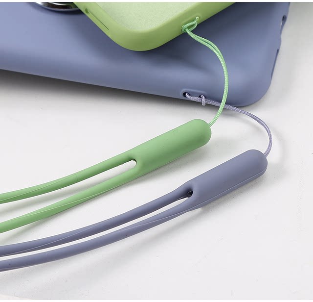 Mobile phone lanyard liquid silicone hand rope colorful elastic soft mobile phone chain U disk water cup rope short style unisex