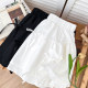 Sweet and versatile lace-up bow high waist slim ruffled skirt anti-exposure short skirt puffy skirt women summer