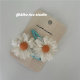 AIKO ACC Korean new children's fabric small fresh flowers hair clip BB clip bang clip