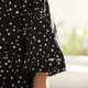 Weiyu large-size women's polka dot floral dress 2025 summer new loose skirt short-sleeved high-quality long skirt