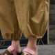 Weiyu Large Size Women's Clothing 2023 New Loose Wide Legs Women's Summer Thin Elastic Trousers Legs Nine-Cut Leisure Pants