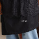 Weiyu large-size women's lace suspender dress 2025 summer new loose half-sleeved side-slit casual skirt
