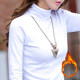 Turtleneck plus velvet bottoming shirt for women long-sleeved elderly grandma thickened warm top pure cotton middle-aged mother autumn clothing T-shirt