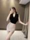 Sirui Korean temperament beauty cross vest temperament slim sexy V-neck versatile knitted sleeveless top T-shirt