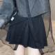 Short skirt for women 2025 spring new European station small solid color high-waisted skirt versatile slim A-line skirt

