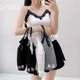 8503 pure cotton suspender contrast lace lace for women spring and summer self-contained chest pad cross beautiful back inner and outer V-neck clothing